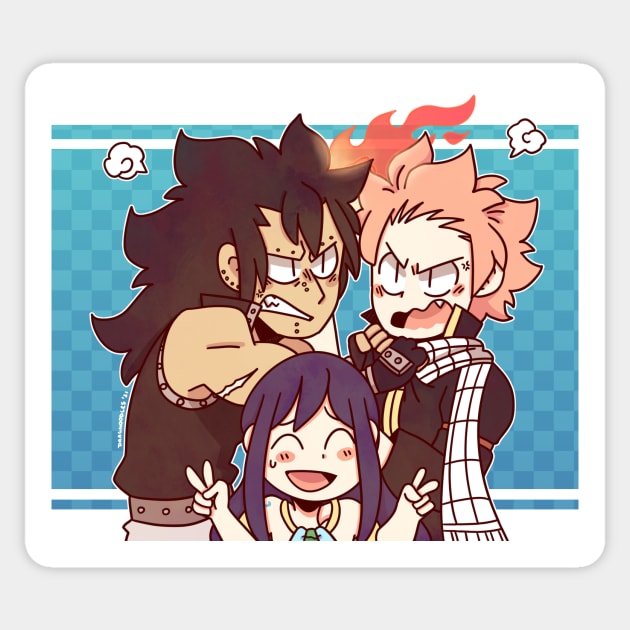 The dragon slayers Sticker by Dragnoodles